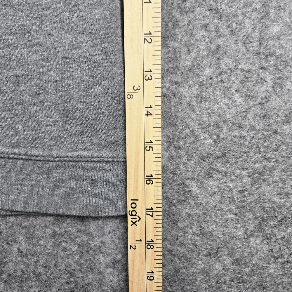 Nike Sportswear Spellout Womens Size XL Gray Funnel Neck Pullover Sweatshirt - Picture 5 of 11